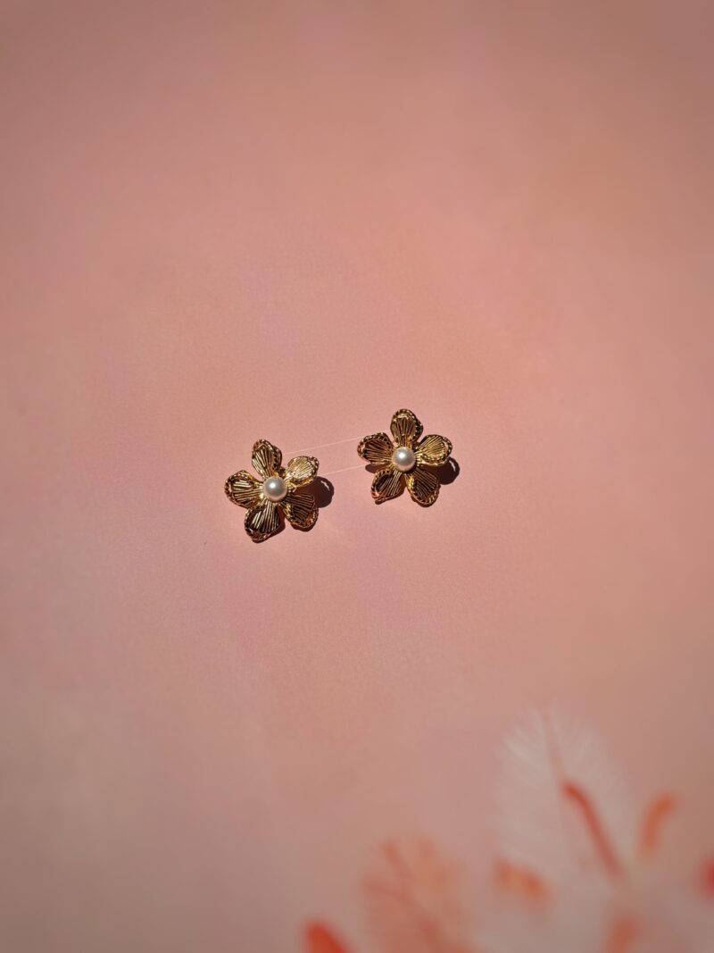 boucles d’oreilles flore